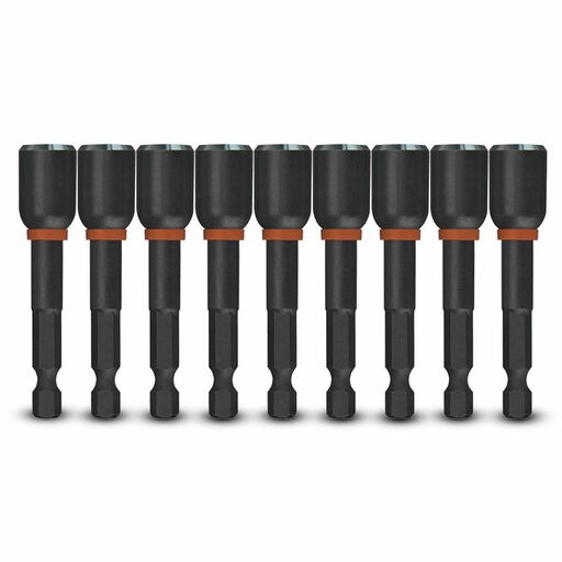 Milwaukee 49664736A 10-Pack SHOCKWAVE™ 7/16" x 65mm (2-1/2") Power Bit Magnetic Nutdriver – image 4