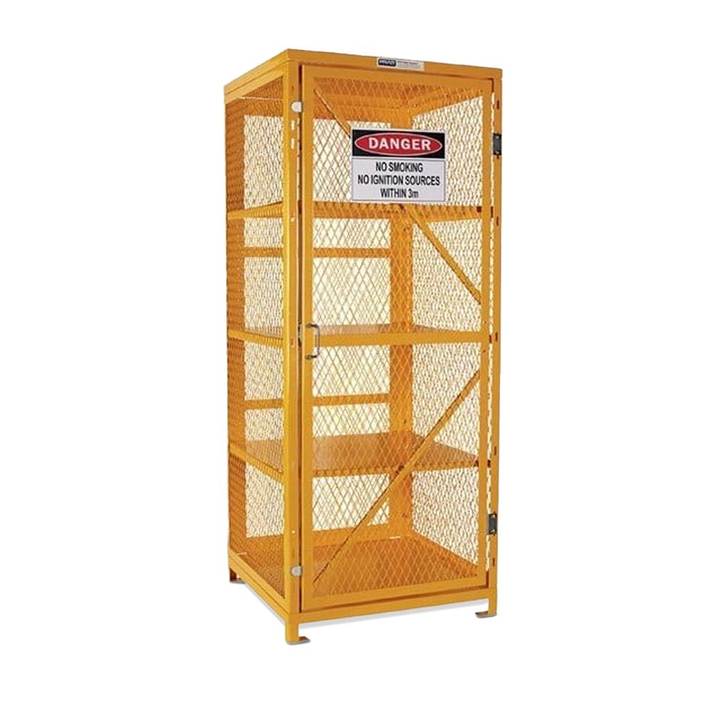 Pratt PSGC8A-FP 4 Storage Level - Up to 400 Cans Aerosol Storage Cage (Comes Flat Packed Assembly Required) – image 1