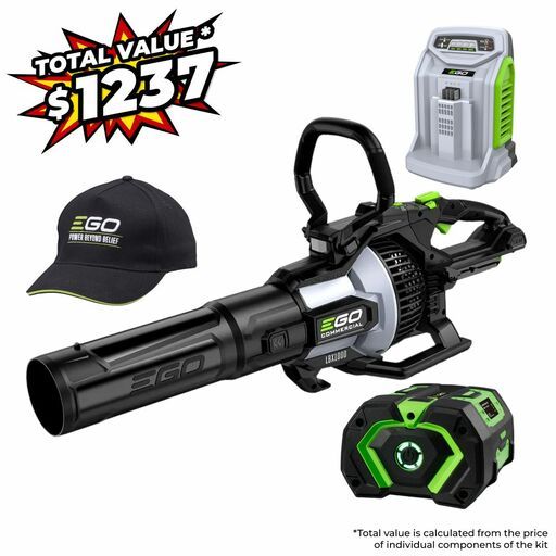 EGO LBX1004-P 56V POWER+ 5.0Ah Li-ion 1700M3/H Commercial Hand Held Cordless Blower Combo Kit