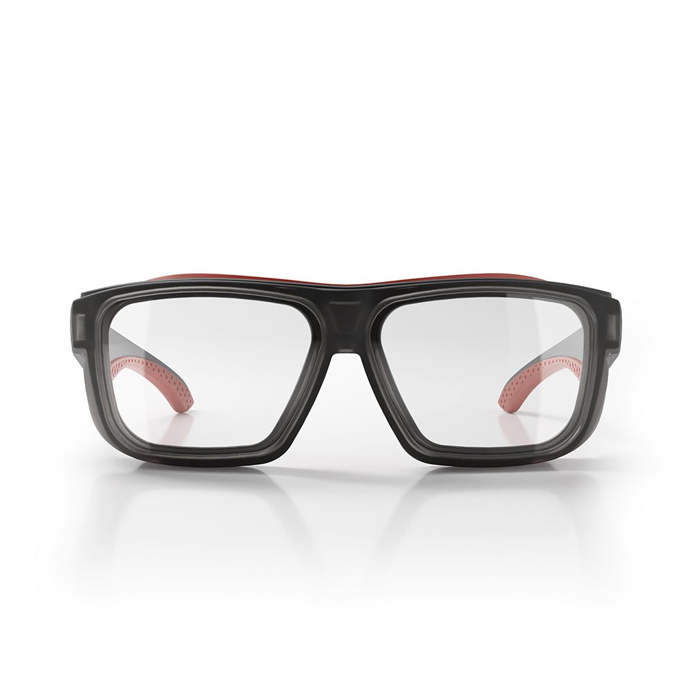 SafeStyle SPCO1-0000 Converts Matte Graphite Red Frame Clear Lens – image 7