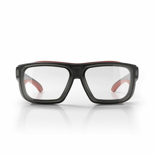 SafeStyle SPCO1-0000 Converts Matte Graphite Red Frame Clear Lens – image 7