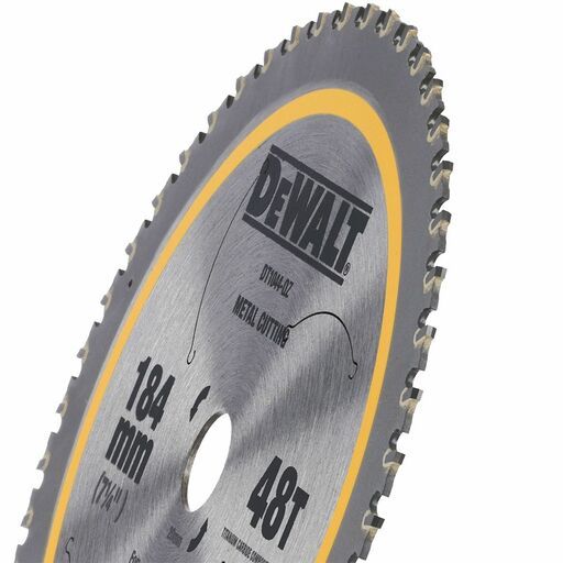 DeWalt DT1044-QZ 184mm 20mm x 48T Mild Steel Metal Cutting Circular Saw Steel Blade to Suit DCS383 – image 5