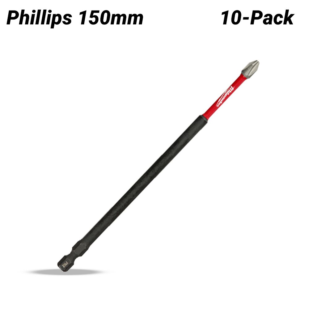 Milwaukee 48324807A 10-Pack SHOCKWAVE™ PH2 x 150mm (6") Power Bit – image 2
