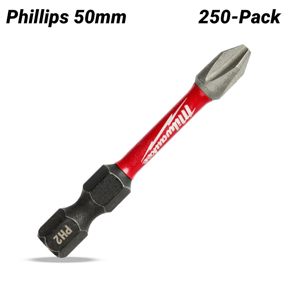 Milwaukee 48324862A 250-Pack SHOCKWAVE™ PH2 x 50mm (2") Power Bit – image 2