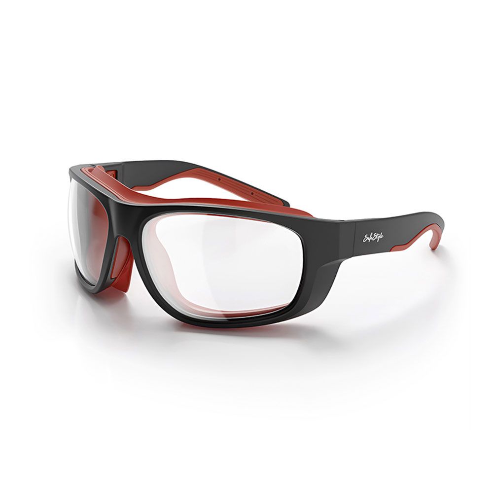 SafeStyle SPSW1-0000 Switches Matte Black Red Frame Clear Lens – image 3