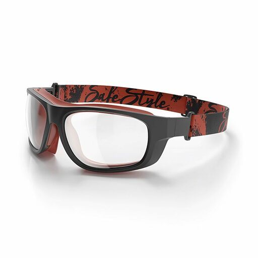 SafeStyle SPSW1-0000 Switches Matte Black Red Frame Clear Lens