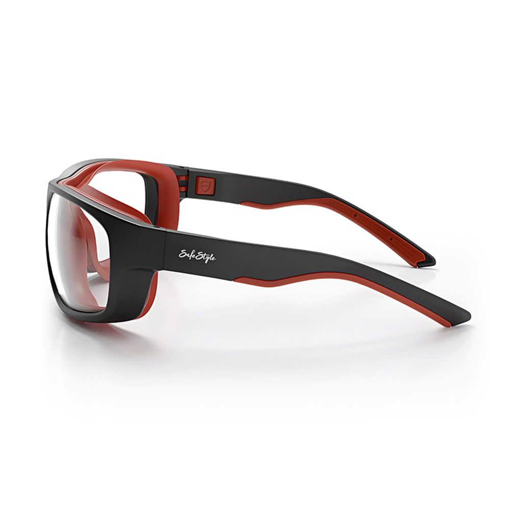 SafeStyle SPSW1-0000 Switches Matte Black Red Frame Clear Lens – image 6