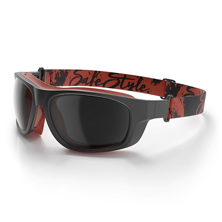 SafeStyle SPSW1-0001 Switches Matte Black Red Frame Grey Polarised Lens – image 1