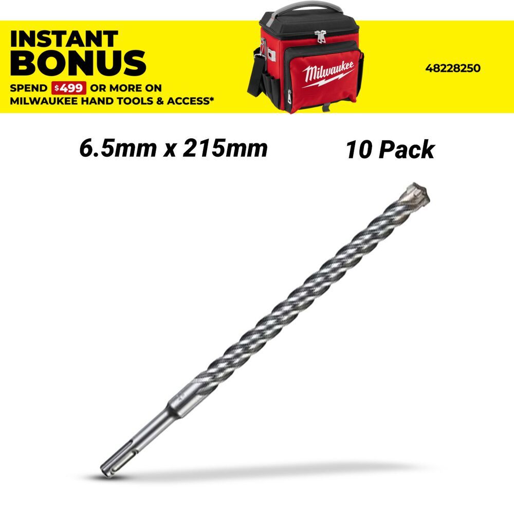 Milwaukee 4932430235 6.5mm x 215mm SDS Plus MX4 4-Cut – image 1