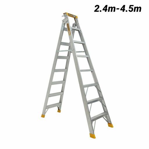 Gorilla DM008-HD 2.4m-4.5m 180kg Dual Purpose (Double Sided) Heavy Duty Industrial Aluminium Ladder