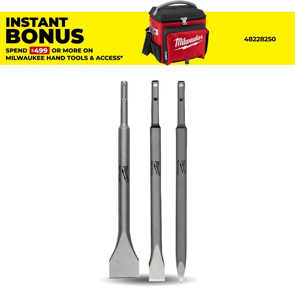 Milwaukee 4932430001 3pce SDS Plus Chisel Set – image 1
