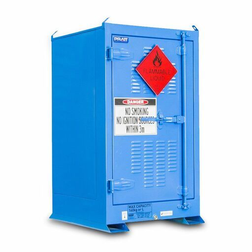Pratt POD160 160L 1 Door 2 Shelves Dangerous Goods Outdoor Storage Cabinet
