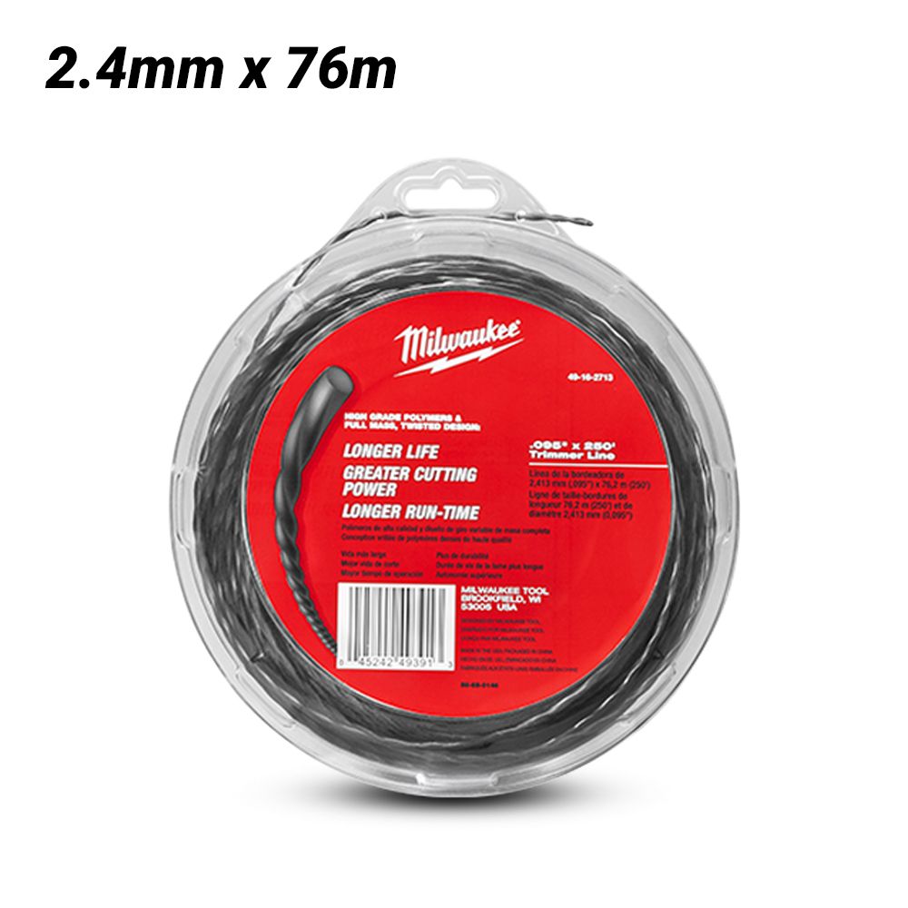 Milwaukee 49162713 2.4mm x 76m Trimmer Line – image 2