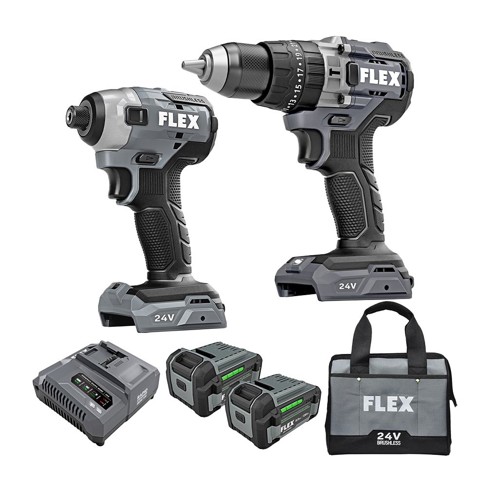 Flex FXMA207-2C 24V 5.0Ah Li-ion Cordless Mid Duty 2pce Combo Kit – image 1