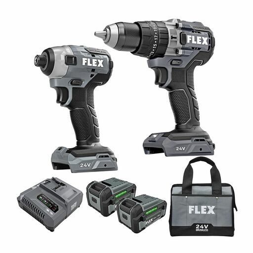Flex FXMA207-2C 24V 5.0Ah Li-ion Cordless Mid Duty 2pce Combo Kit