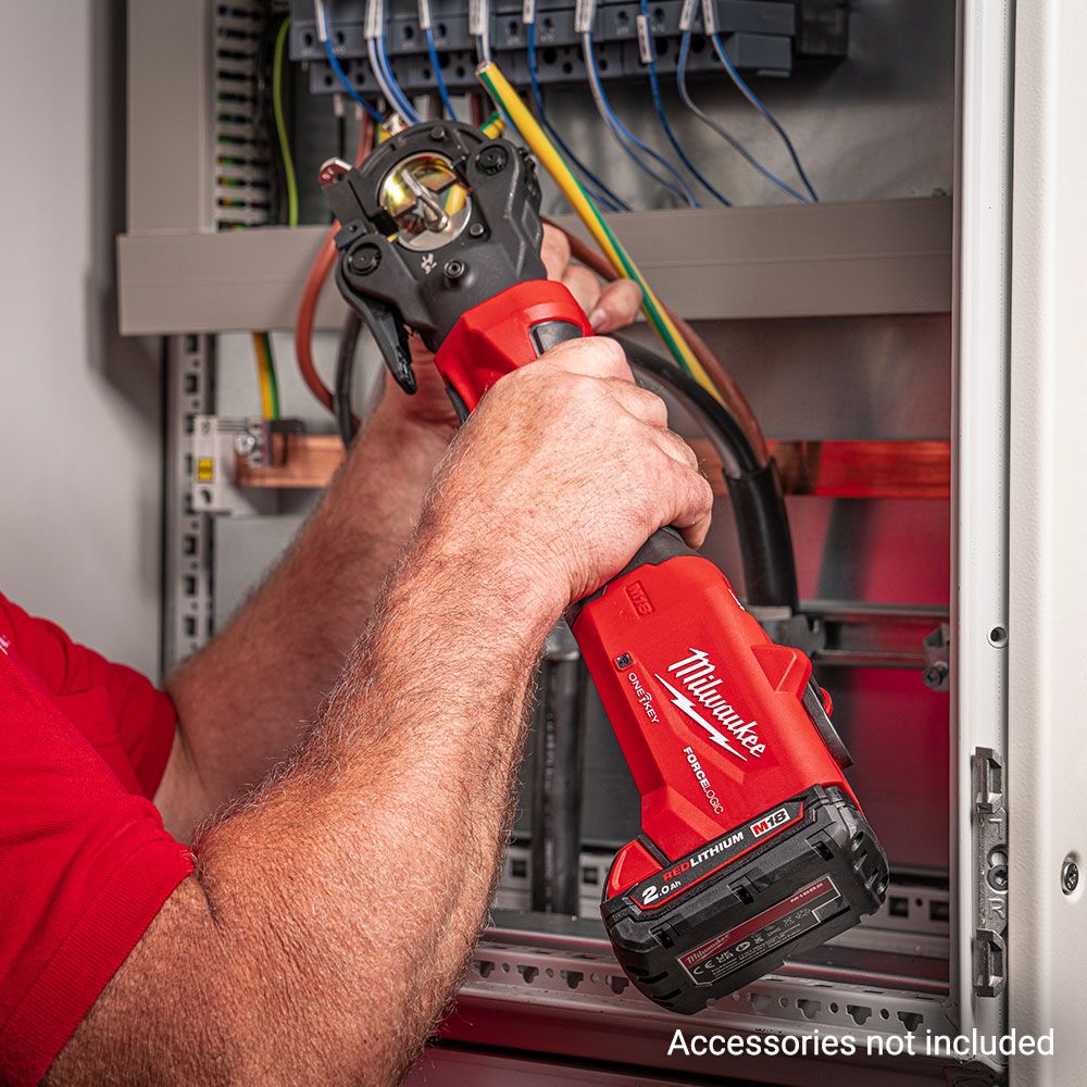 Milwaukee M18ONEHCCT600C 18V Li-ion FORCE LOGIC 60kN Latched Inline Utility Crimper - Skin Only – image 11