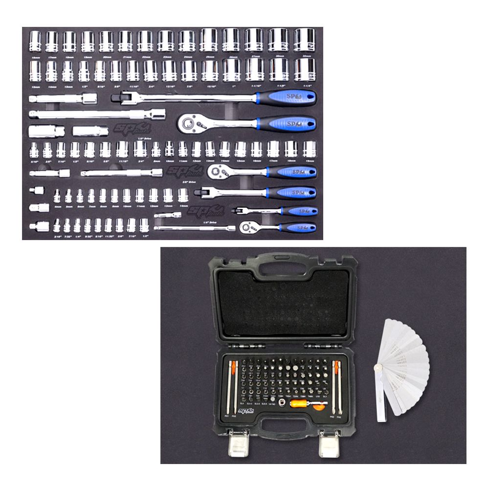 SP Tools SP50637TX 342pce Metric/SAE Custom Series Tool Kit with 11 Drawer Teal Roller Cabinet - Limited Edition – image 8