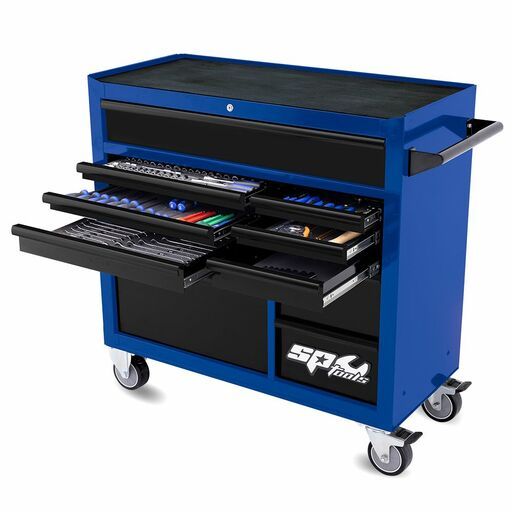 SP Tools SP50637BX 342pce Metric/SAE Custom Series Tool Kit with 11 Drawer Blue Roller Cabinet - Limited Edition – image 2
