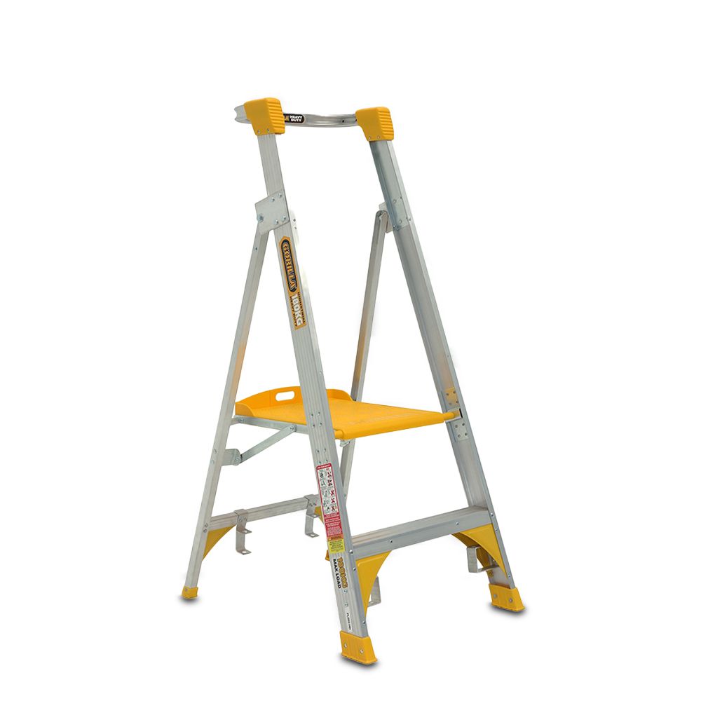 Gorilla PL002-HD 0.6m 180kg Heavy Duty Industrial Platform Aluminium Ladder – image 2