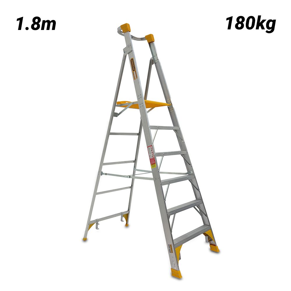 Gorilla PL006-HD 1.8m 180kg Heavy Duty Industrial Platform Aluminium Ladder – image 1