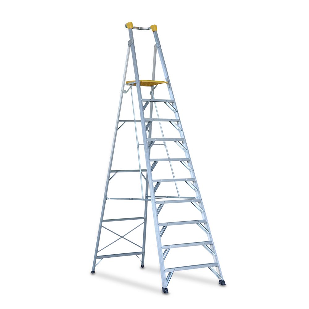 Gorilla PL010-HD 3.0m 180kg Heavy Duty Industrial Platform Aluminium Ladder