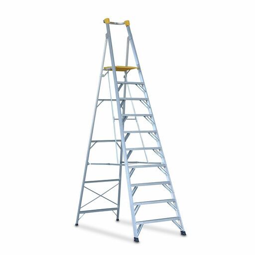Gorilla PL010-HD 3.0m 180kg Heavy Duty Industrial Platform Aluminium Ladder – image 2