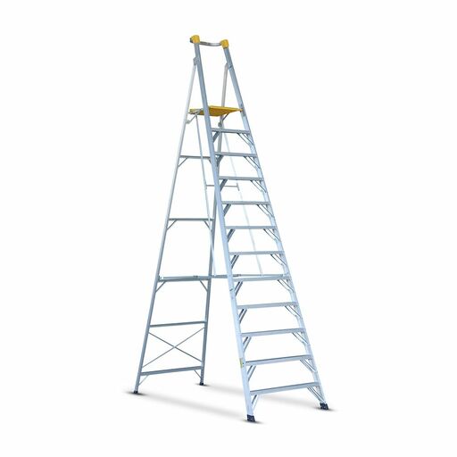 Gorilla PL012-HD 3.6m 180kg Heavy Duty Industrial Platform Aluminium Ladder – image 2