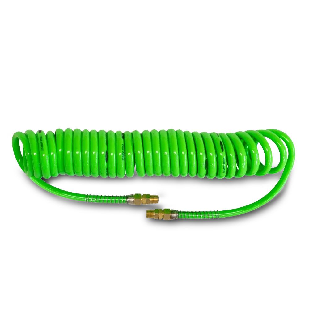 Jamec-Pem 55.6212 5m Length 10mm x 6.5mm High-Vis PU Air Hose Recoil – image 1