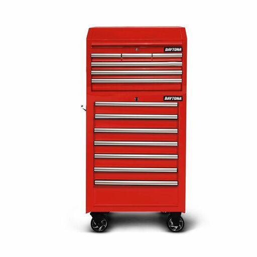 Daytona DTKR268 + D7DTBT 268pce Metric/SAE 6 Drawer Tool Chest with 7 Drawer Roller Cabinet - Red – image 2
