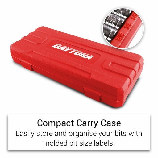 Daytona DHBS32 32pce 1/4", 3/8", 1/2" Drive, Metric 2-19mm & Imperial 5/64"-3/4" SAE Hex Bit Socket Set – image 4