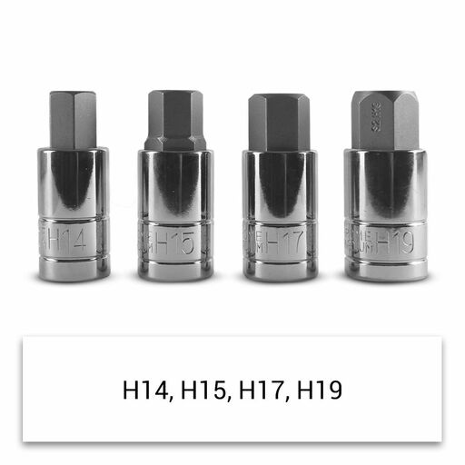 Daytona DHBS32 32pce 1/4", 3/8", 1/2" Drive, Metric 2-19mm & Imperial 5/64"-3/4" SAE Hex Bit Socket Set – image 8
