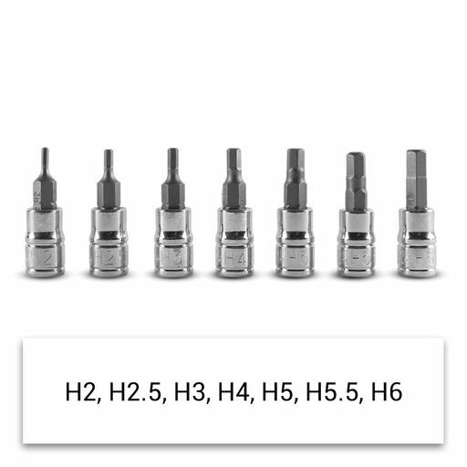 Daytona DHBS32 32pce 1/4", 3/8", 1/2" Drive, Metric 2-19mm & Imperial 5/64"-3/4" SAE Hex Bit Socket Set – image 10