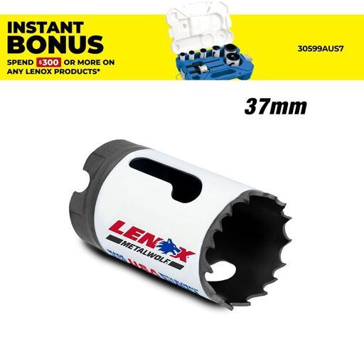 Lenox 3002323L 37mm (1-7/16") SPEED-SLOT Bi-Metal Hole Saw