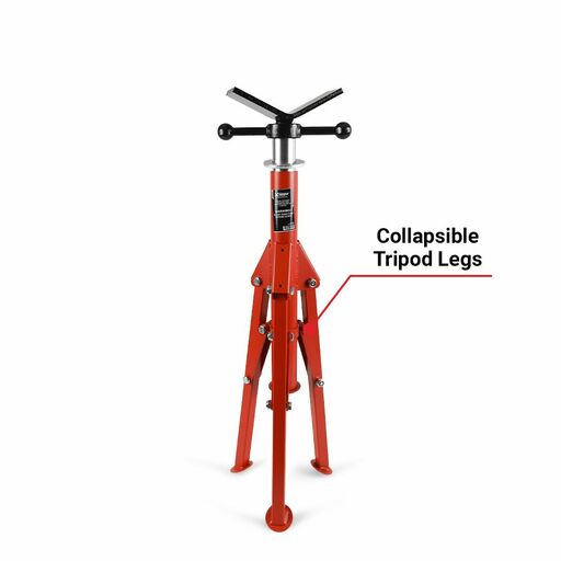 Xtorque XPS1320 710mm - 1320mm Folding Leg Pipe Stand With V Head – image 3