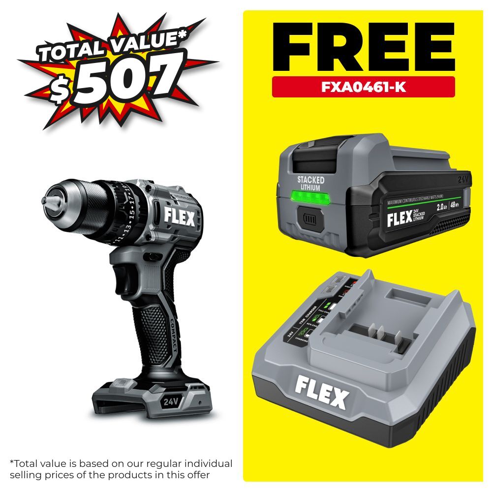 Flex FXA1231-Z 24V 13mm 2-Speed Compact Hammer Drill - Skin Only – image 1