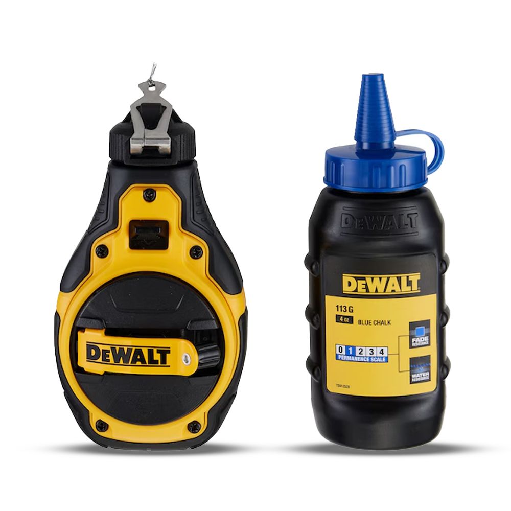 DeWalt DWHT48333BC 4:1 Bi-Material Chalk Reel with Blue Chalk – image 2