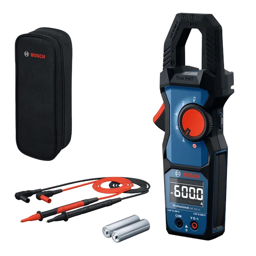 Bosch GMC 600-15 (0.601.077.600) Professional IP54 Dual Power Clamp Meter – image 2