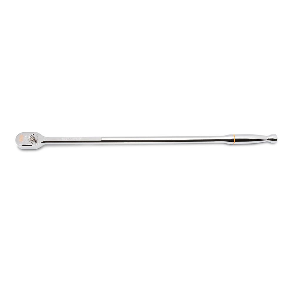 GEARWRENCH 81364XP 1/2" Drive 120XP™ Full Polish Chrome Extra Long Handle Teardrop Ratchet 24" – image 3