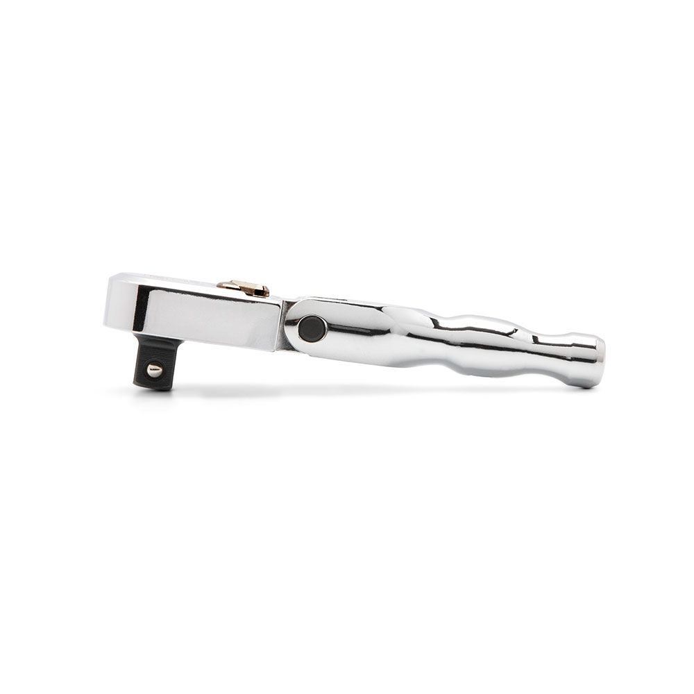 GEARWRENCH 81212XP 3/8" Drive 120XP™ Full Polish Chrome Stubby Flex Head Teardrop Ratchet 4-3/4" – image 2