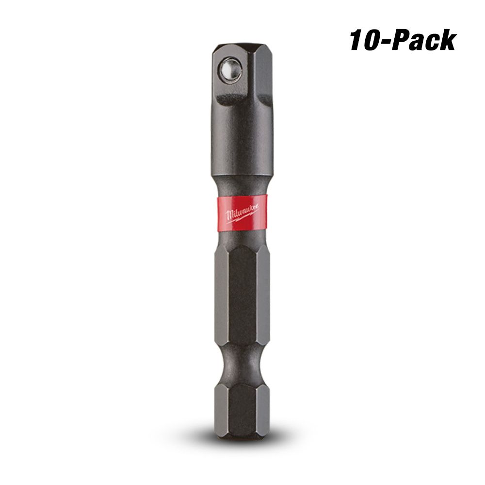 Milwaukee 48325030A 10-Pack SHOCKWAVE™ 1/4" Hex to 1/4" Square Power Bit Socket Adapter – image 4
