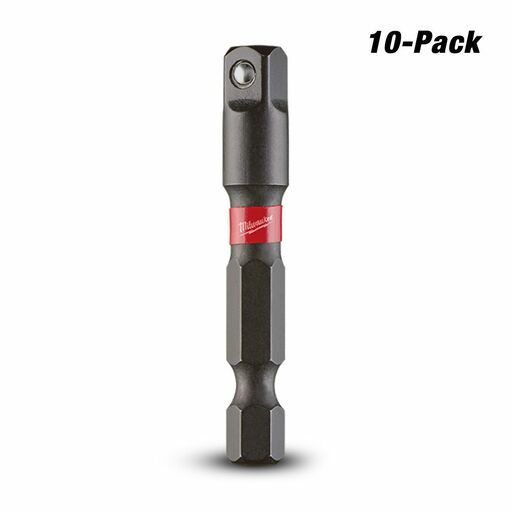 Milwaukee 48325030A 10-Pack SHOCKWAVE™ 1/4" Hex to 1/4" Square Power Bit Socket Adapter – image 4