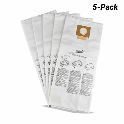 Milwaukee 49901969 5-Pack Fleece Dust Bags M18ONEF2POVC34M0
