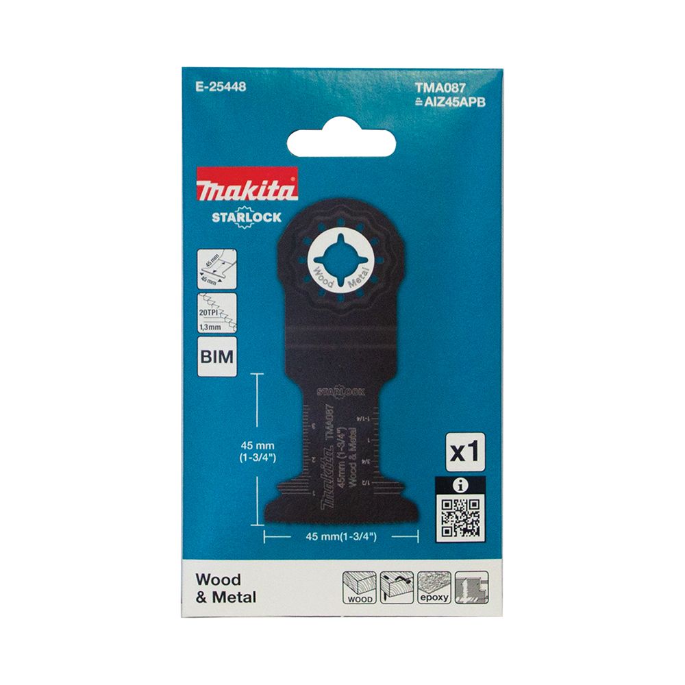 Makita E-25460 5-Pack 45mm Multitool Plunge Cut Saw Blade to Suit TMA087 – image 3