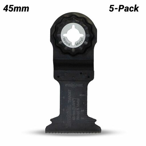 Makita E-25460 5-Pack 45mm Multitool Plunge Cut Saw Blade to Suit TMA087
