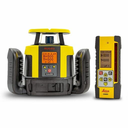Leica CLAx550 (LG6018541CLC) Rugby Hz/Vt Dial-In Dual Grade Rotary Laser Level with Digital Receiver Rechargeable Kit – image 2