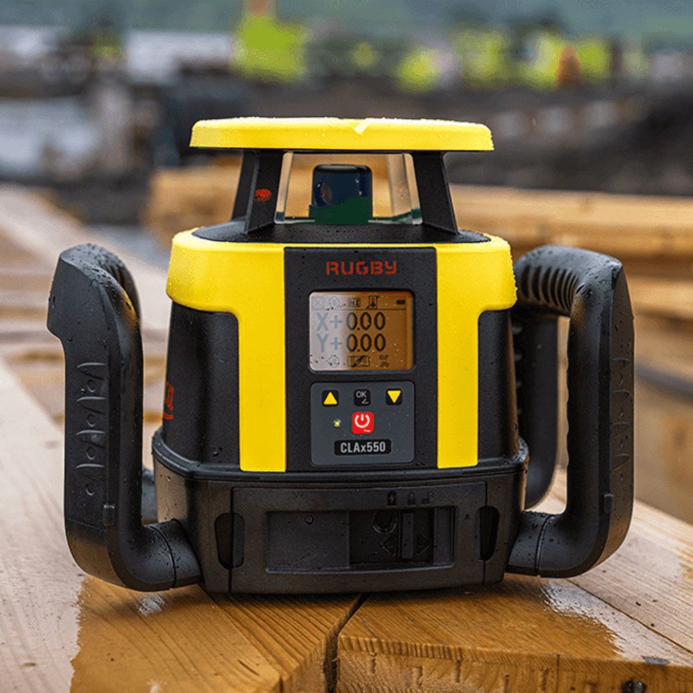 Leica CLAx550 (LG6018541CLC) Rugby Hz/Vt Dial-In Dual Grade Rotary Laser Level with Digital Receiver Rechargeable Kit – image 9