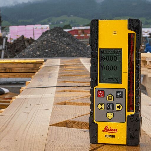 Leica CLAx250 (LG6018539CLC) Rugby Hz Manual Grade Rotary Laser Level with Digital Receiver Rechargeable Kit – image 4