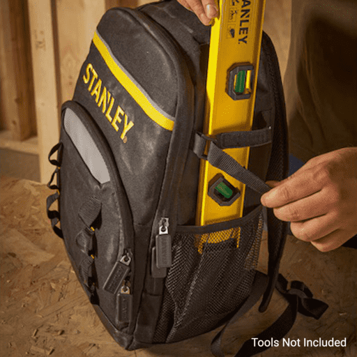 Stanley STST1-72335 Nylon Tool Black & Yellow Backpack – image 2