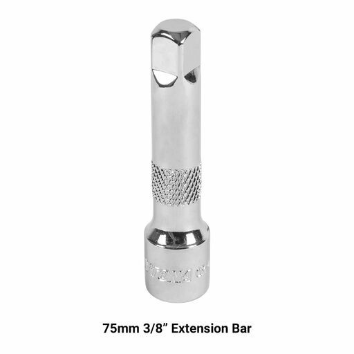 Daytona DSS1238 12pce 3/8" 8-21mm 12pt Metric Socket Set with 75mm Extension Bar – image 6