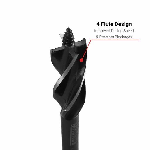 MAGNUS MAB22 1/4" Hex Shank 22mm x165mm Auger Bit 4 Lute – image 3